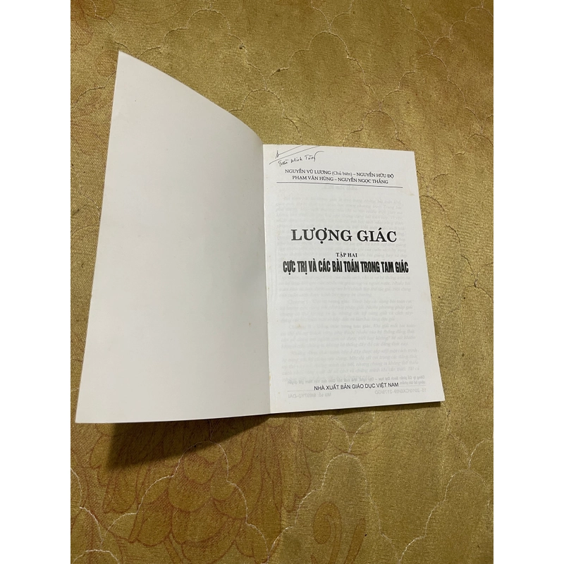 LƯỢNG GIÁC( 2 tập) - NGUYỄN VŨ LƯƠNG ( chủ biên) 543000