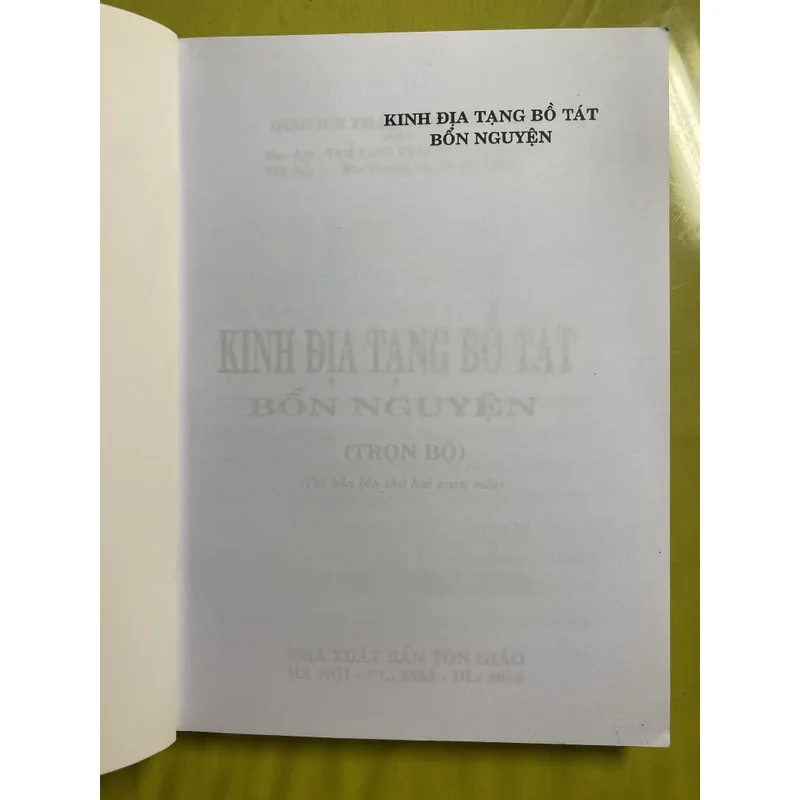 Kinh Địa Tạng Bồ Tát Bổn Nguyện (trọn bộ) - Dịch giả: HT Thích Trí Tịnh 688375