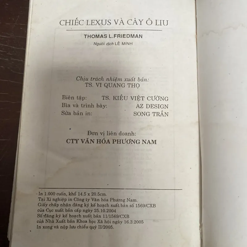 Chiếc Lexus và cây ô liu-Thomas L. Friedma 1034914