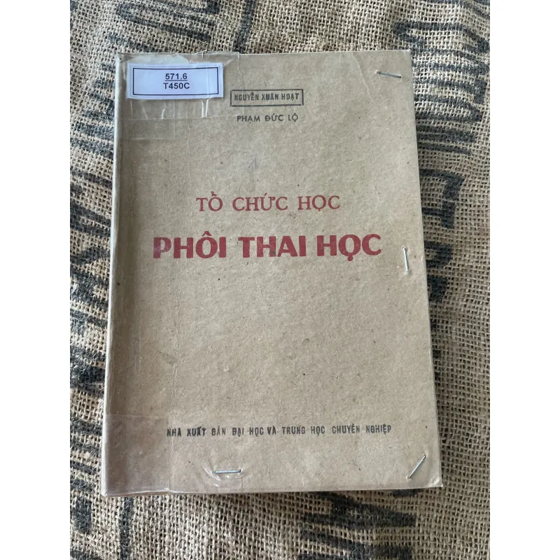 Tổ chức phôi thai học - sách y -650 trang  1020277