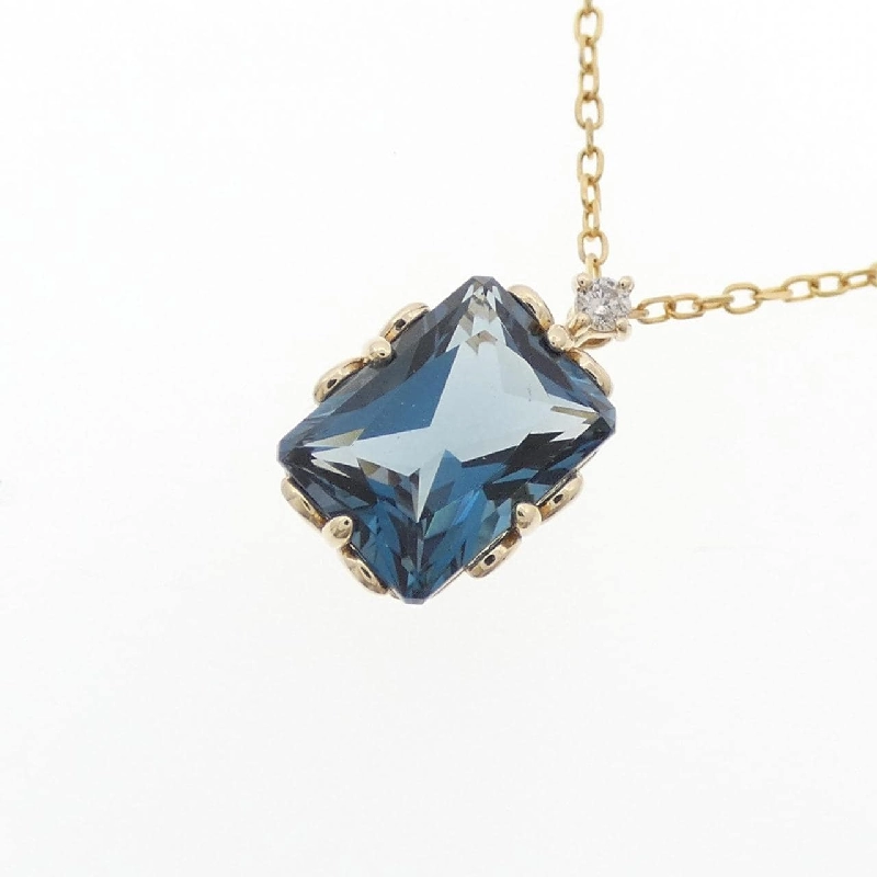 K10YG Blue Topaz Necklace - Hàng hiệu Authentic 859344
