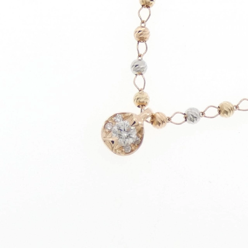 K10 Ba màu Kim cương Dây chuyền 0.10CT - Hàng hiệu Chính hãng 857814