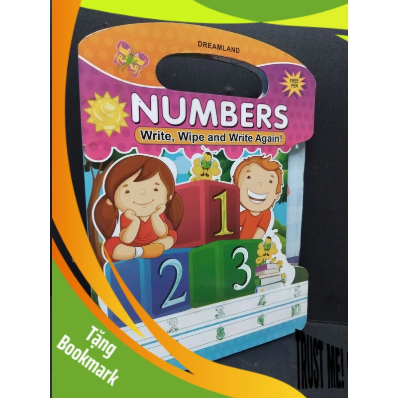 (TẶNG BOOKMARK) Numbers write, wipe and write again! mới 80% ố bẩn có viết nhẹ RBK2809 Dreamland HỌC NGOẠI NGỮ 950167