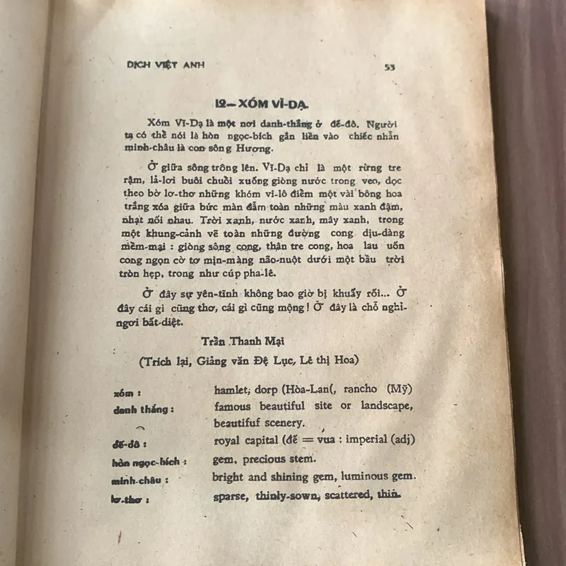 DỊCH VIỆT - ANH (Tuyền tập văn xuôi Việt Nam) An Anthology of Vietnamese Prose 621264