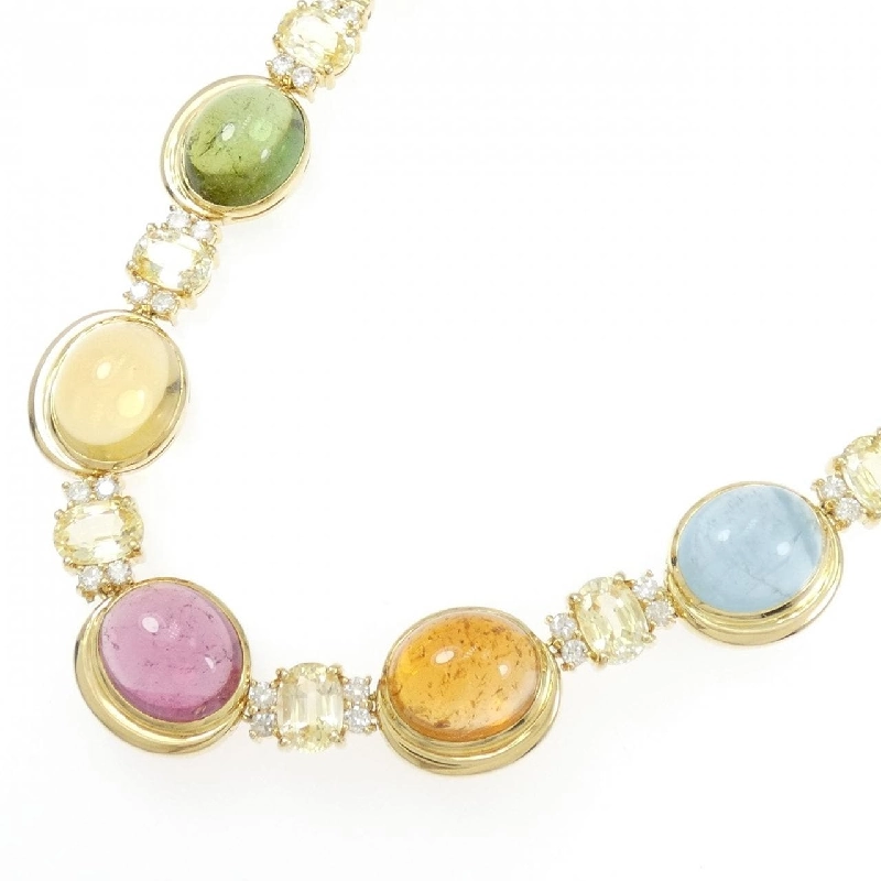 Dây chuyền đá màu 18KYG - Hàng hiệu Authentic 865077