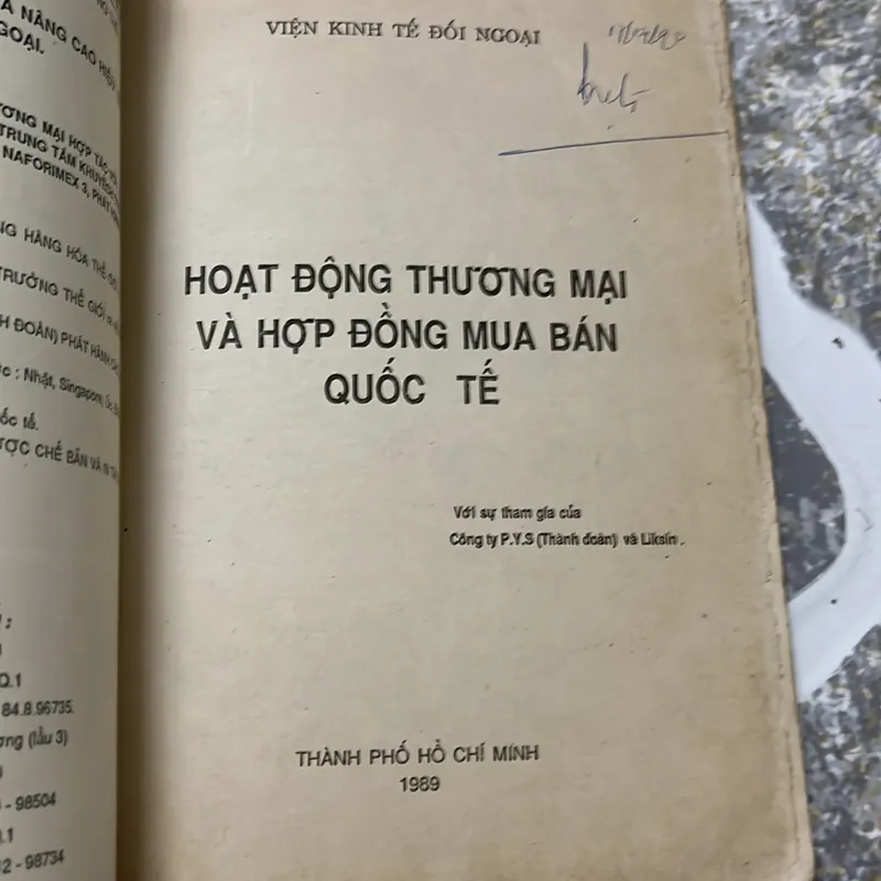 [luật- pháp lý] Hợp đồng mua bán quốc tế - Viện Kinh tế đối ngoại- xb 1989 604511