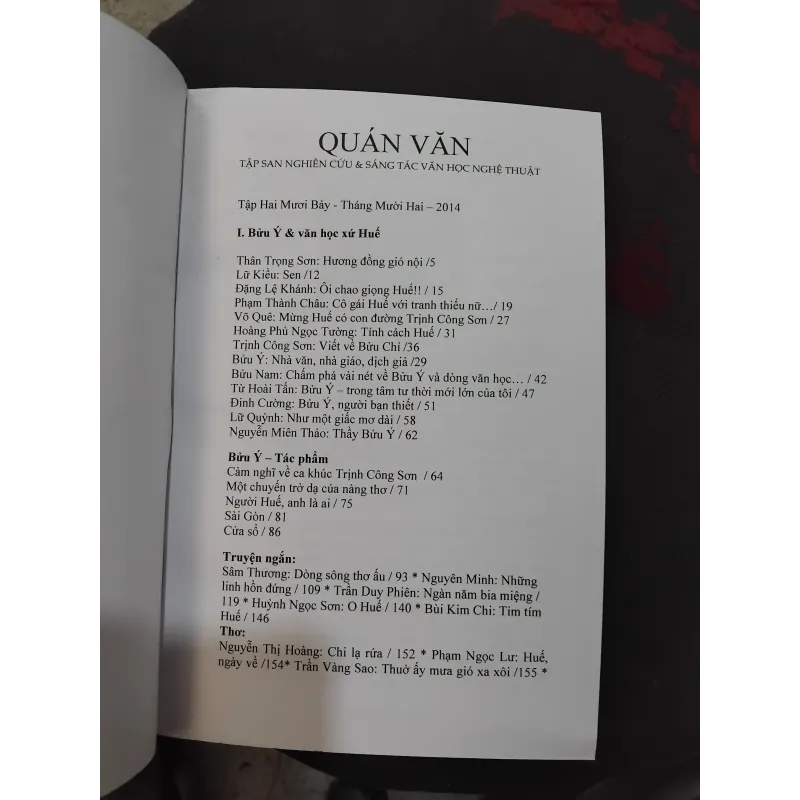 Tập san văn học nghệ thuật Quán Văn số 027 1022460