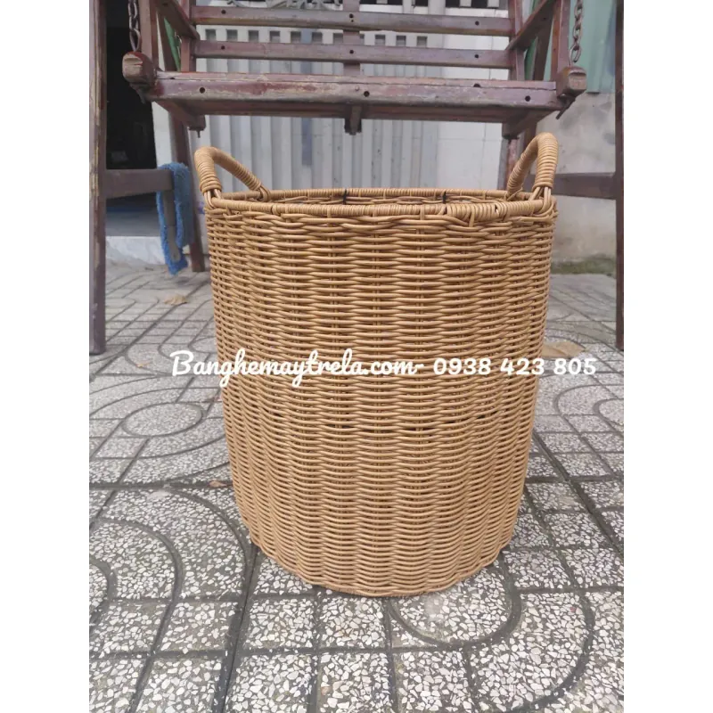 Giỏ mây nhựa tròn đựng đồ 706690