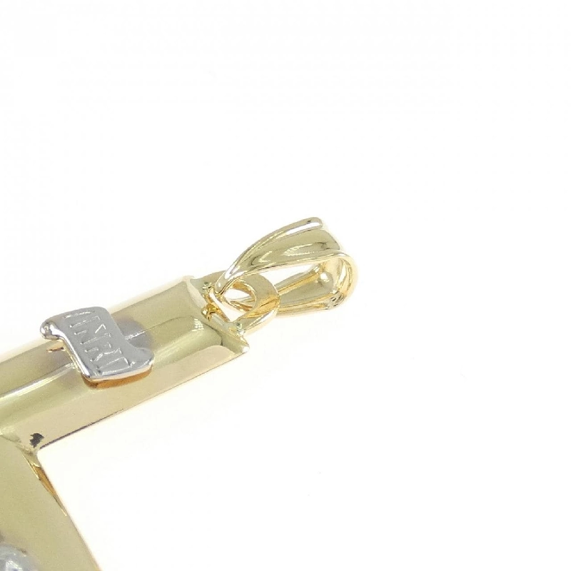 K18YG/K18WG Mặt dây chuyền hình chữ thập - Hàng hiệu Authentic 864394