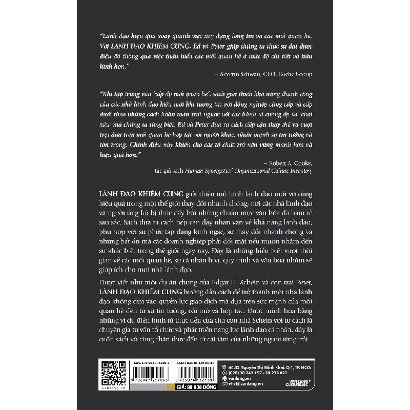 Lãnh Đạo Khiêm Cung - Edgar H. Schein, Peter A. Schein 143907