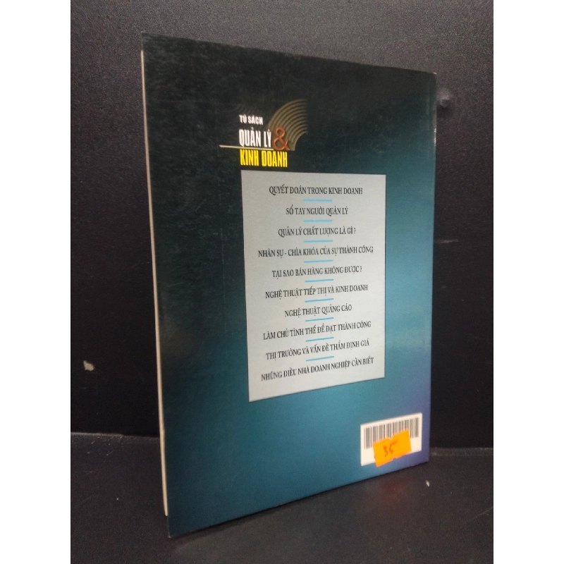 Quản lý chất lượng là gì? Trần Quang Tuệ 2000 mới 80% ố nhẹ HCM3105 quản lý 914650