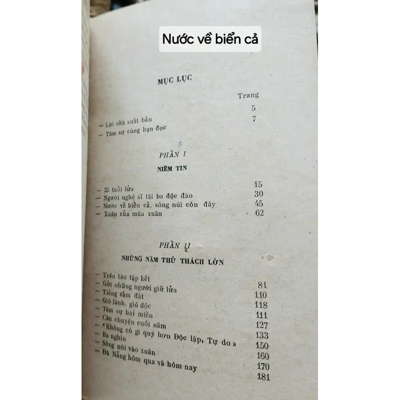 Ký, tiểu luận: NƯỚC VỀ BIỂN CẢ (Tác giả: Lưu Quý Kỳ) - sách in lần 2 năm 1975 706812