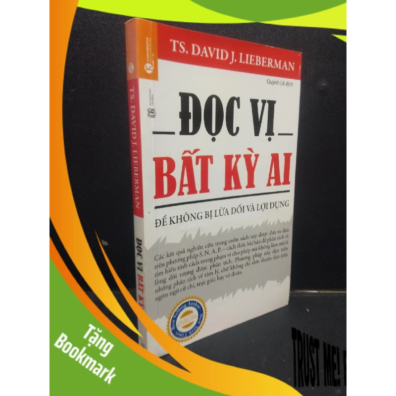 (TẶNG BOOKMARK) Đọc Vị Bất Kỳ Ai - Để Không Bị Lừa Dối Và Lợi Dùng Ts. David J. Lieberman mới 90% bẩn nhẹ 2019 RBK0605 kỹ năng 943272