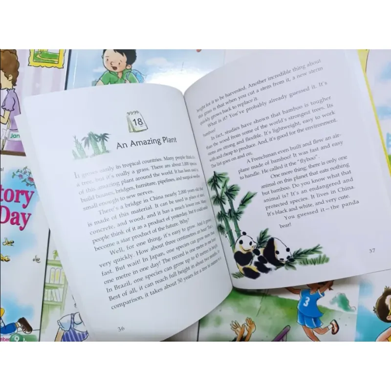 Sách màu - ONE STORY A DAY LEVEL 3 Trọn bộ 12c kèm hộp tặng file nghe 960200