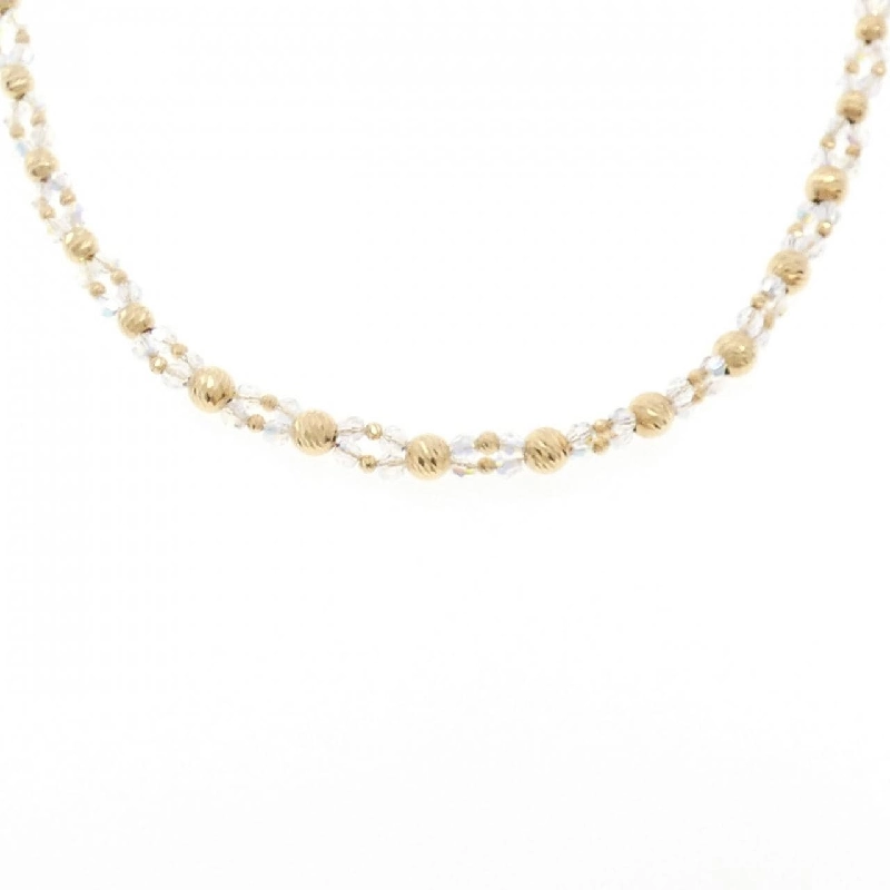 K18YG Vòng cổ thủy tinh - Hàng hiệu Chính hãng 861317