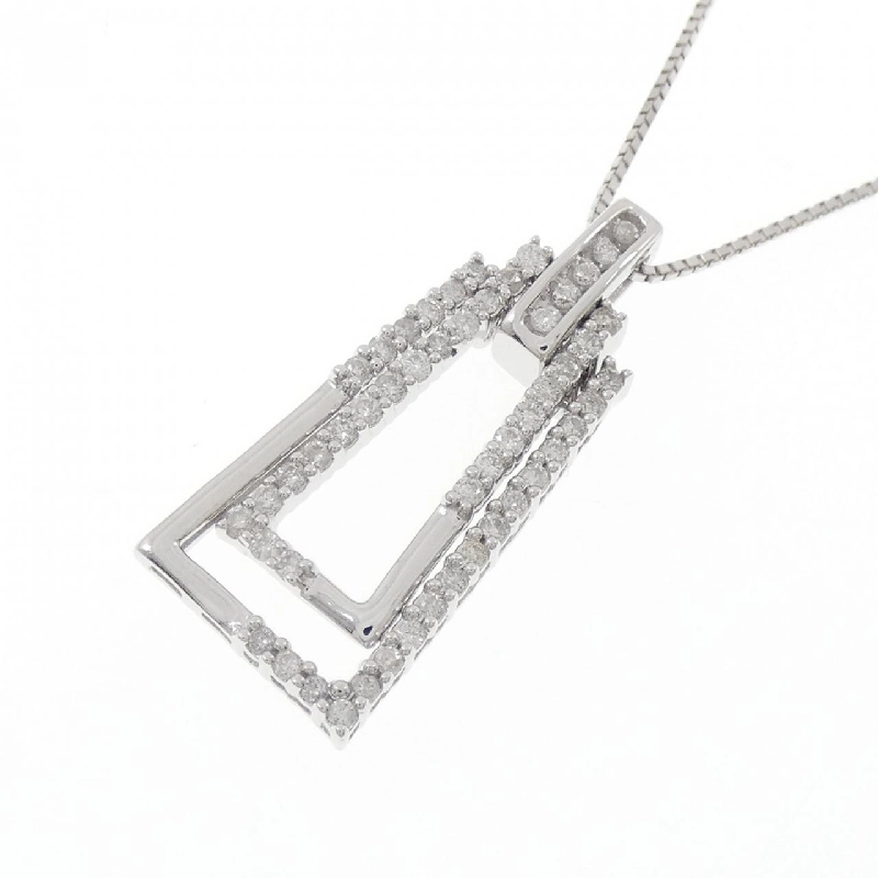 K18WG Dây chuyền kim cương 0.50CT - Hàng hiệu Chính hãng 862076