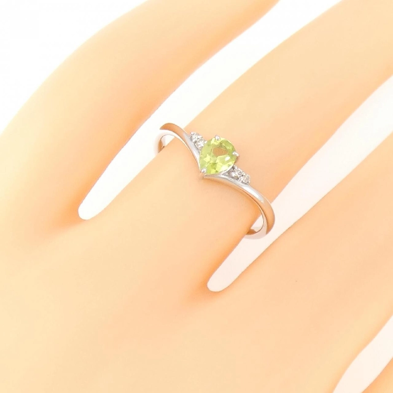 Nhẫn Peridot K10WG 673126