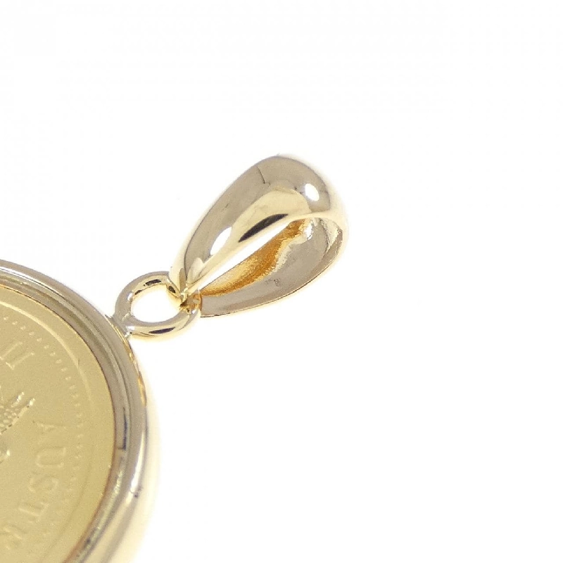 Mặt dây chuyền đồng xu 18KYG (khung) - Hàng hiệu Authentic 865797