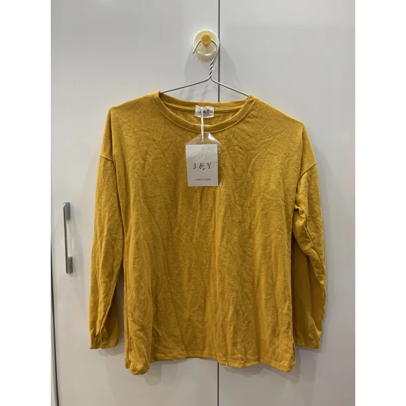 Áo nỉ mỏng vàng mù tạt 757412