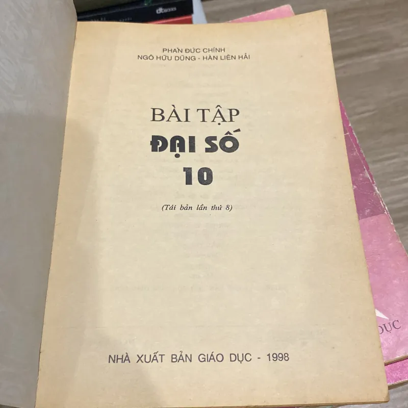 BÀI TẬP ĐẠI SỐ 10 (XB 1998) 993983