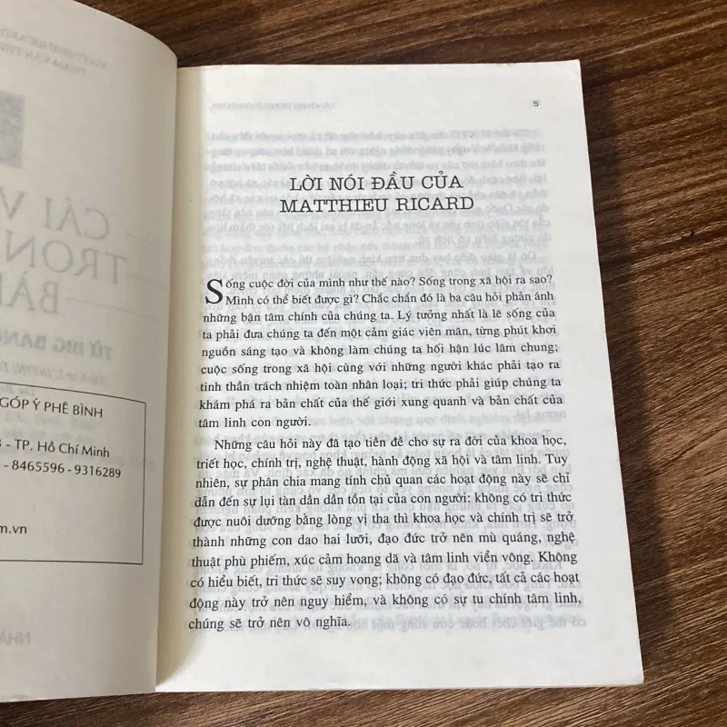 Cái Vô Hạn Trong Lòng Bàn Tay- Matthieu Ricard , Trịnh Xuân Thuận #TAKE 336111
