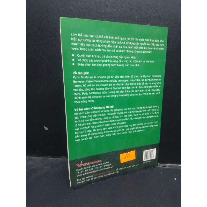 Cẩm nang bỏ túi: kỹ năng hướng dẫn nhân sự - Harvard Business School Press 2008 mới 80% bẩn nhẹ HCM2404 kỹ năng 138576