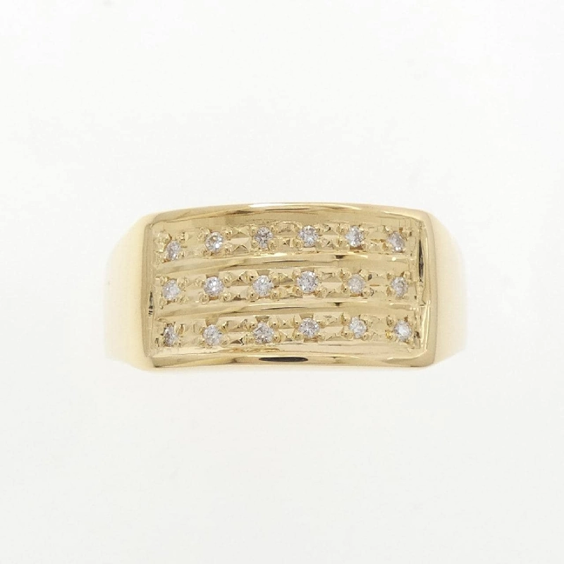 【Sản phẩm mới】Nhẫn kim cương K18YG 0.12CT 666435