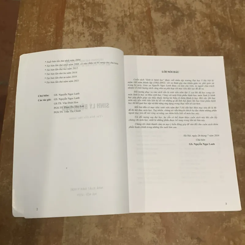 SINH LÝ BỆNH HỌC - trường đại học Y HÀ NỘI 786886