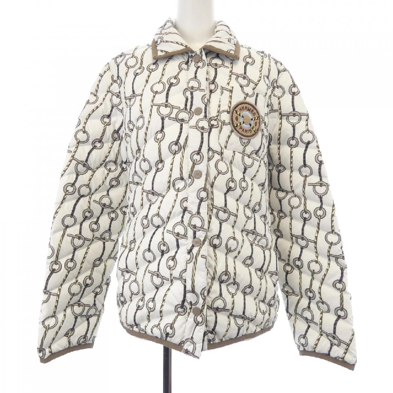 Áo khoác lông vũ HERMES FIGURE ARTISTIQUE CORDE 3H0171D2 627521