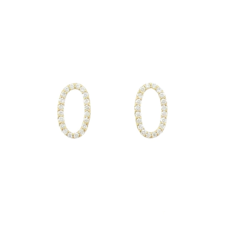 K18YG Bông tai kim cương 0.20CT - Hàng hiệu Chính hãng 875422