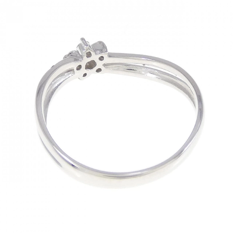 Nhẫn kim cương K18WG hoa 0.12CT 672357