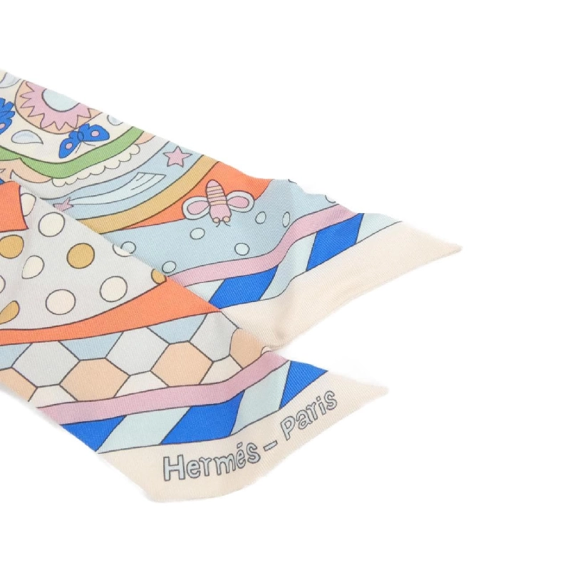 HERMES LES MURMURES DE LA FORET Twilly 063005S Khăn quàng - Hàng hiệu Chính hãng 806959