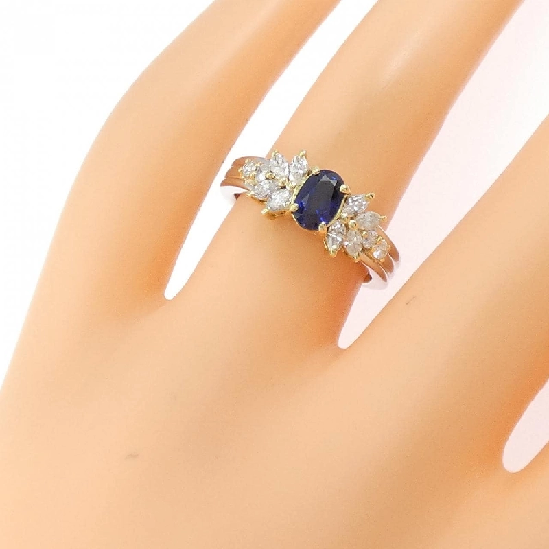 Nhẫn Sapphire PT900/K18YG 0.82CT - Hàng hiệu Chính hãng 849154