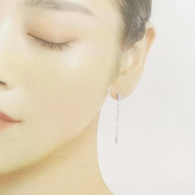 K18WG Bông tai kim cương - Hàng hiệu Authentic 869765