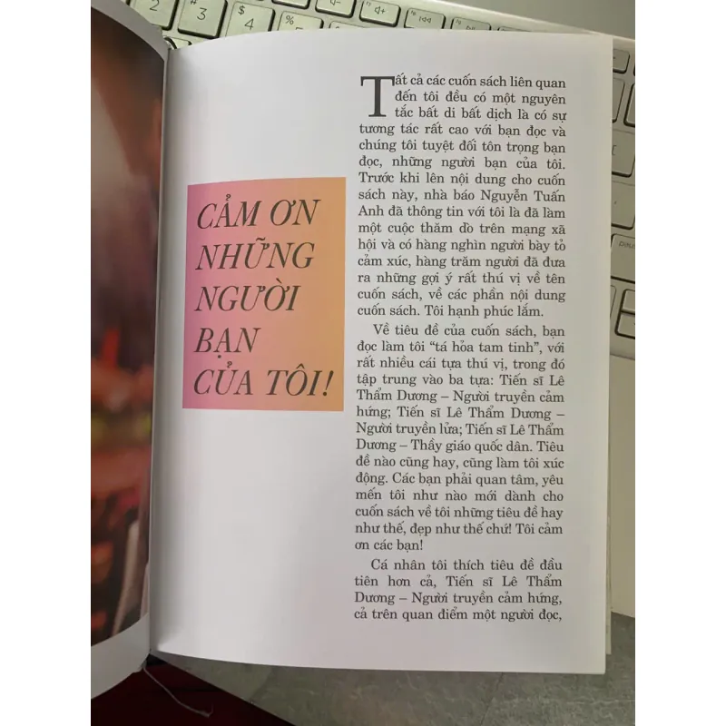 NGƯỜI TRUYỀN CẢM HỨNG - TIẾN SĨ LÊ THẨM DƯƠNG 745198