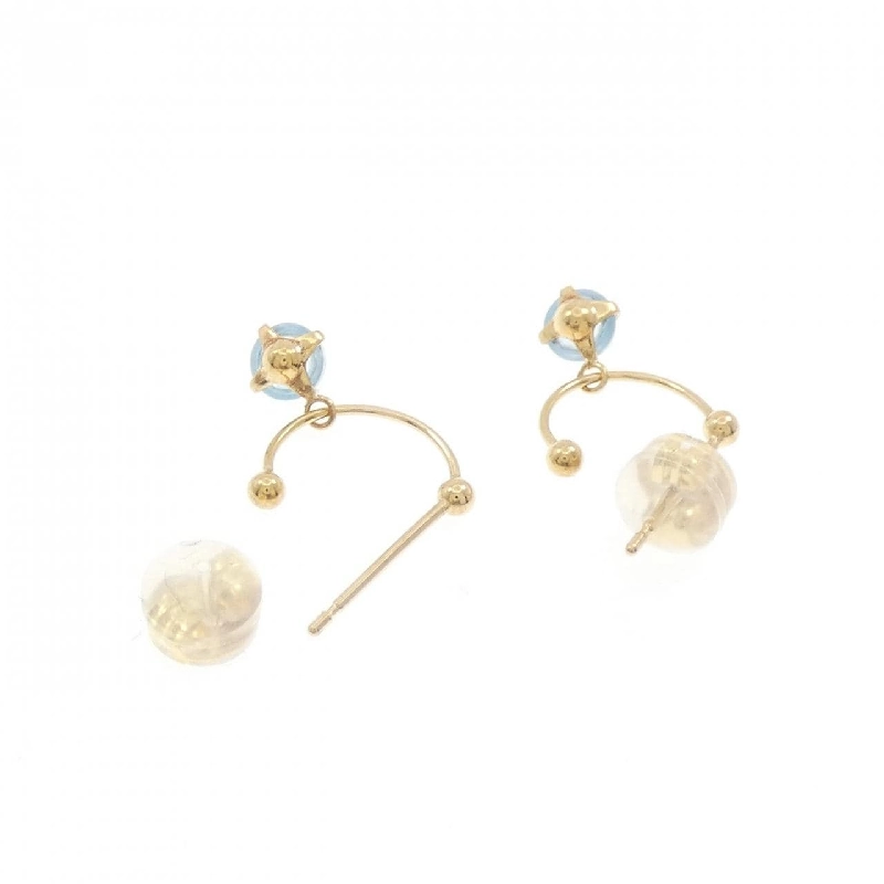 K18YG Blue Topaz Bông tai - Hàng hiệu Chính hãng 865141