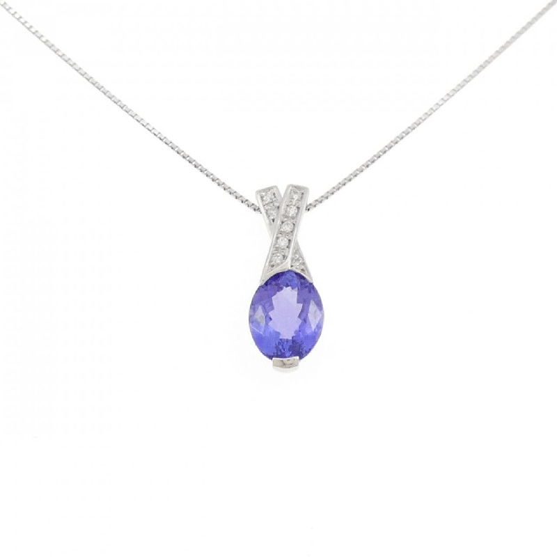 Dây chuyền Tanzanite PT900/PT850 2.41CT - Hàng hiệu Authentic 858099