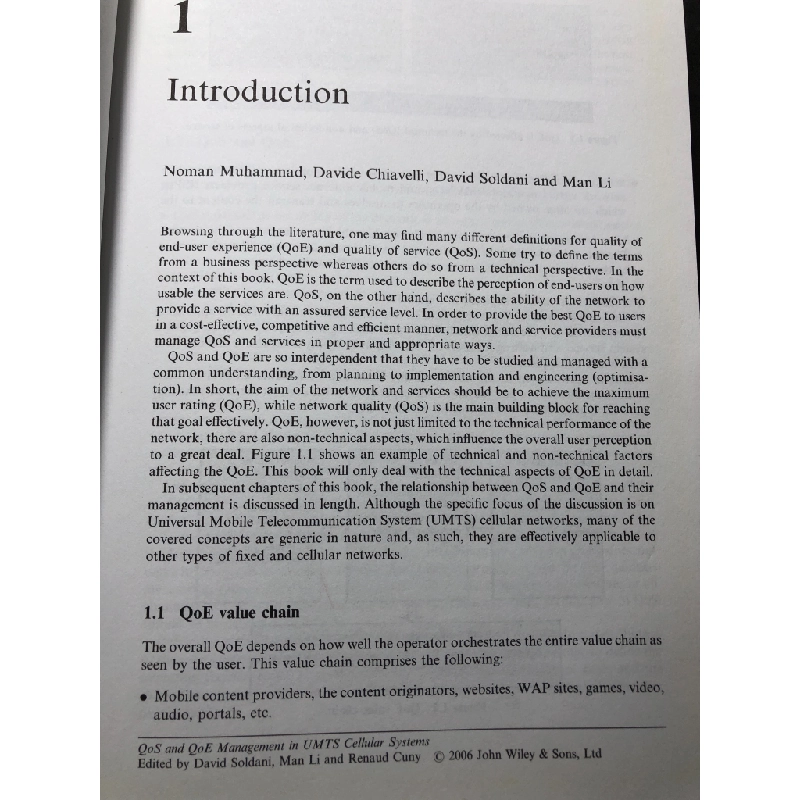 QoS and QoE management in umts cellular systems BÌA CỨNG mới 80% bẩn nhẹ David Soldani, Man Li, Renaud Cuny HPB1908 NGOẠI VĂN 222112