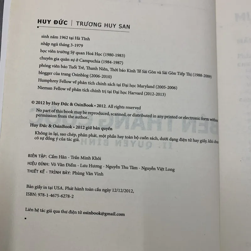 Bên thắng cuộc - huy đức. 5a1 689181