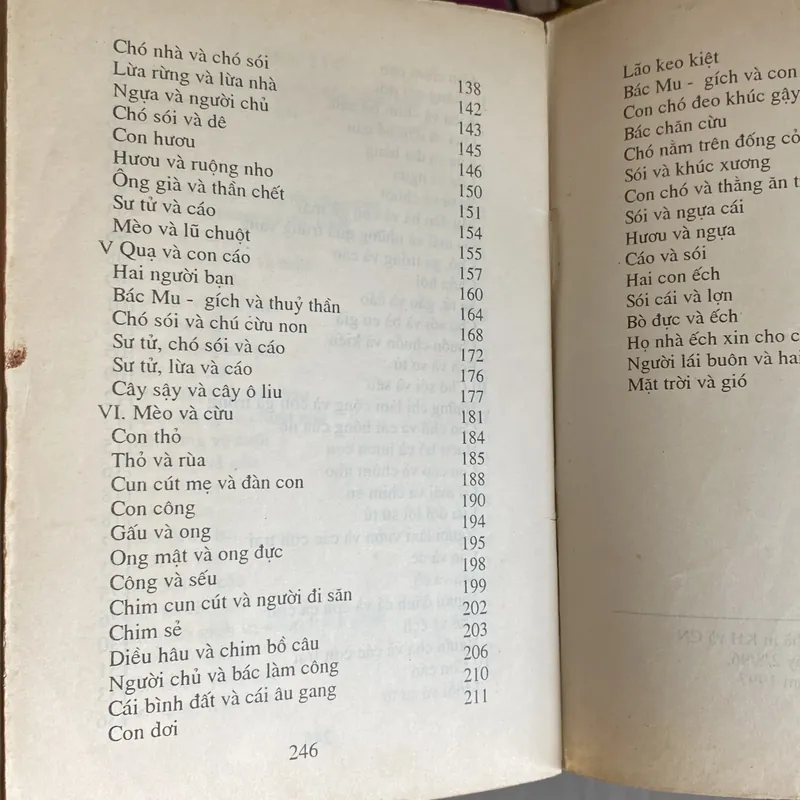 KIẾN VÀ CHIM BỒ CÂU, LÉP TÔN - XTÔI, chuyện ngụ ngôn, song ngữ, xb 1997 590611
