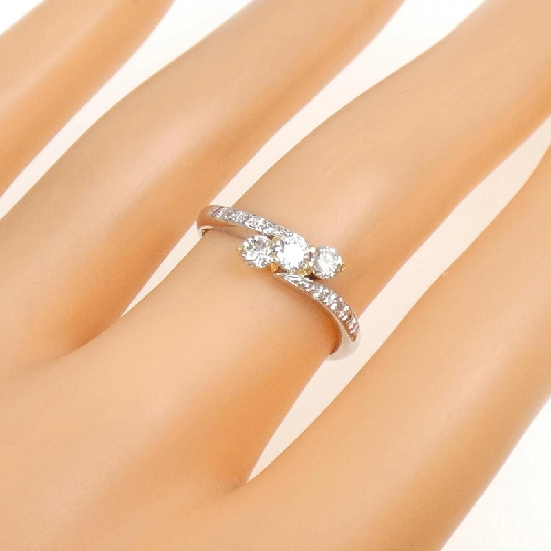 Nhẫn kim cương K18YG/PT900 0.36CT - Hàng hiệu Chính hãng 855105