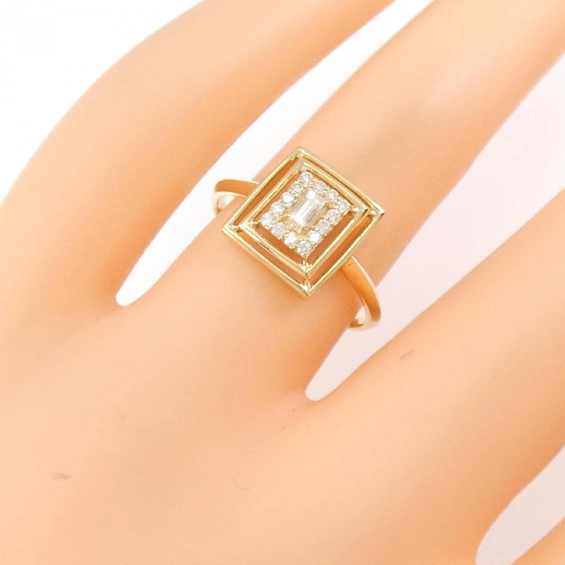 Nhẫn kim cương K18YG 0.15CT - Hàng hiệu Authentic 855463