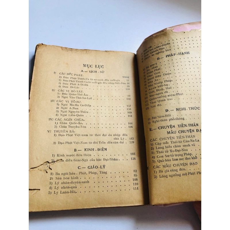 PHẬT PHÁP - 234 trang, nxb: 1951, mọt vài trang cuối , ít ảnh hưởng nội dung  552533