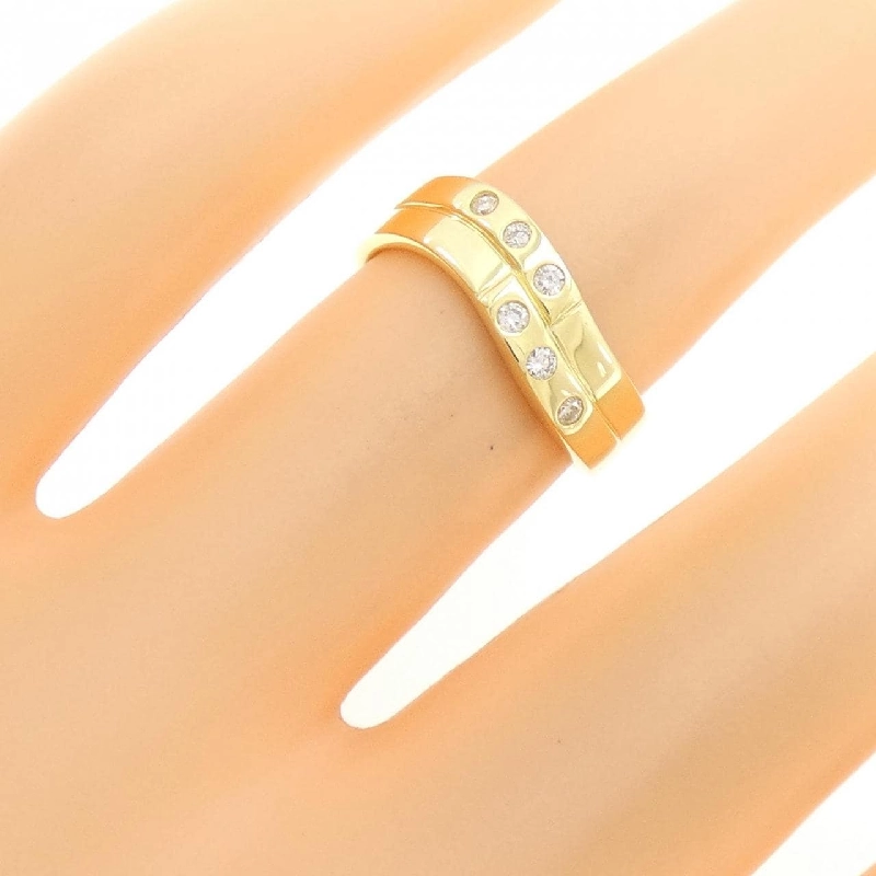 Nhẫn kim cương K18YG 0.08CT 669817
