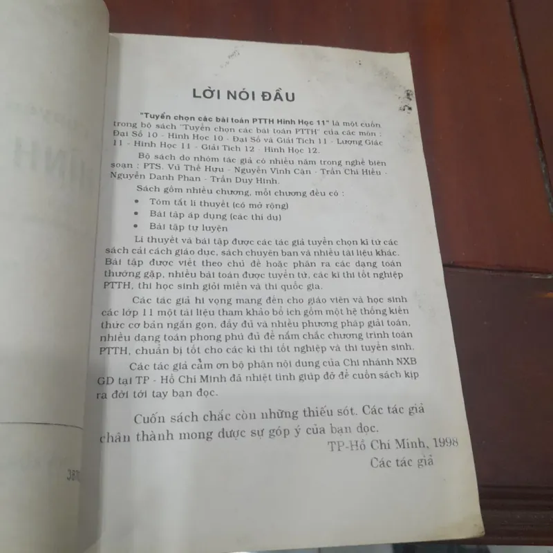 Các chuyên đề toán PTTH - HÌNH HỌC 11 (dùng cho giáo viên, học sinh) 1040970