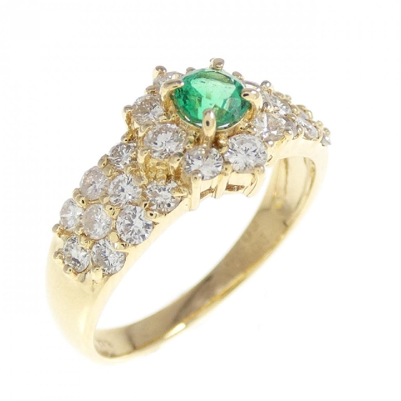 Nhẫn Emerald K18YG 0.22CT 667280
