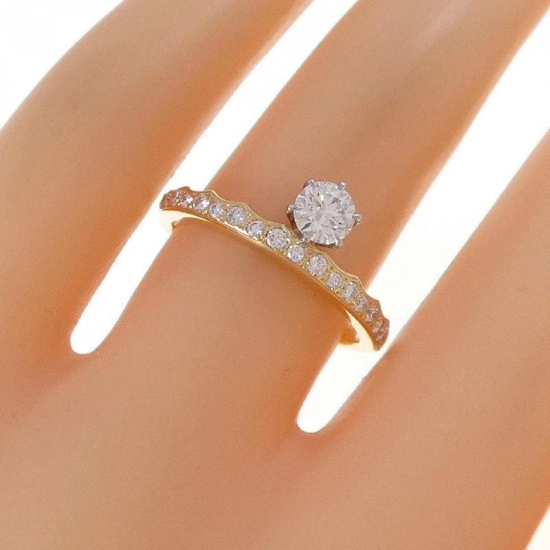 Nhẫn kim cương K18YG/K18WG 0.328CT E VS2 3EXT - Hàng hiệu Chính hãng 879236