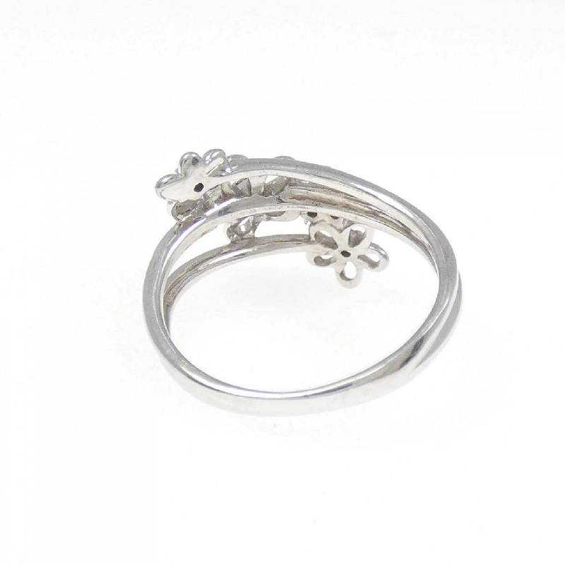 Nhẫn kim cương hoa K10WG 0.06CT - Hàng hiệu Authentic 845779