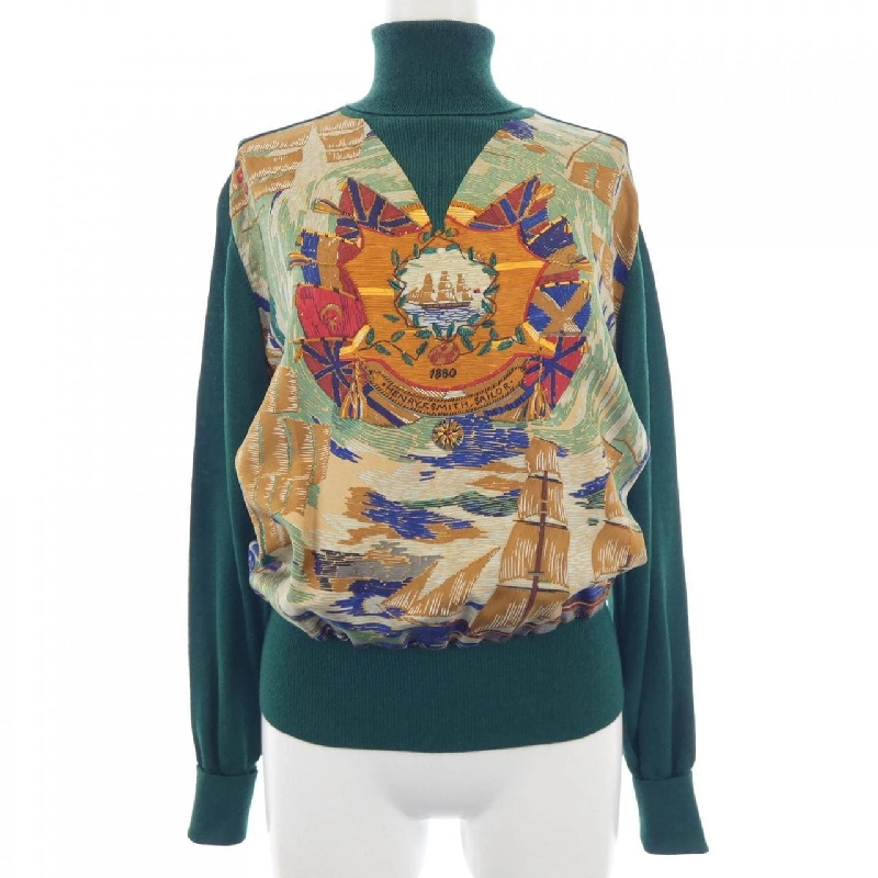 【Mã giảm giá】【Cổ điển】HERMES Áo len 642206