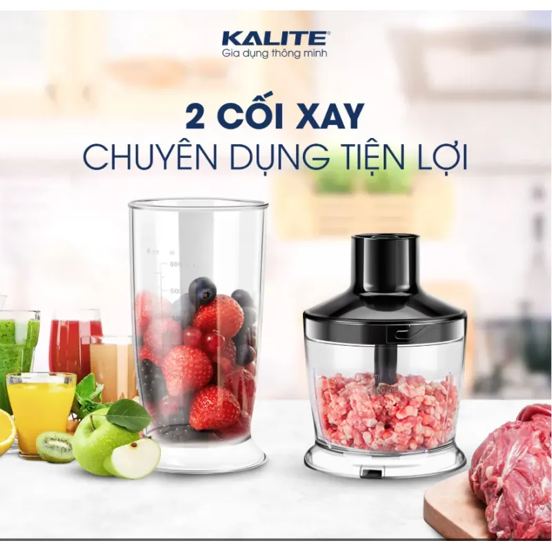 💡 Máy xay cầm tay Kalite – 12+1 cấp tốc độ, điều chỉnh linh hoạt cho mọi món ăn! 708731